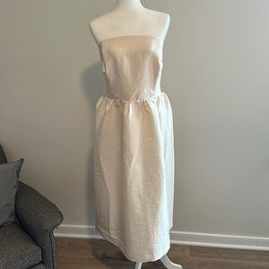 NWOT strapless taffeta dress